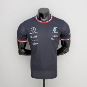 F1 Formula One 2022 Mercedes Black S-5XL