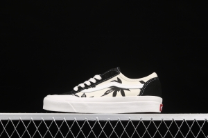 Vans Style 36 Cecon SF PEACEMINUSONE Baotou killer whale white print black maple leaf low-top board shoes VN0A3MVLK0A