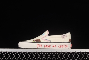 Javier Calleja x Vans Classic Slip-On 9 Custom Loafers Shoes VN0A3JEXPU1