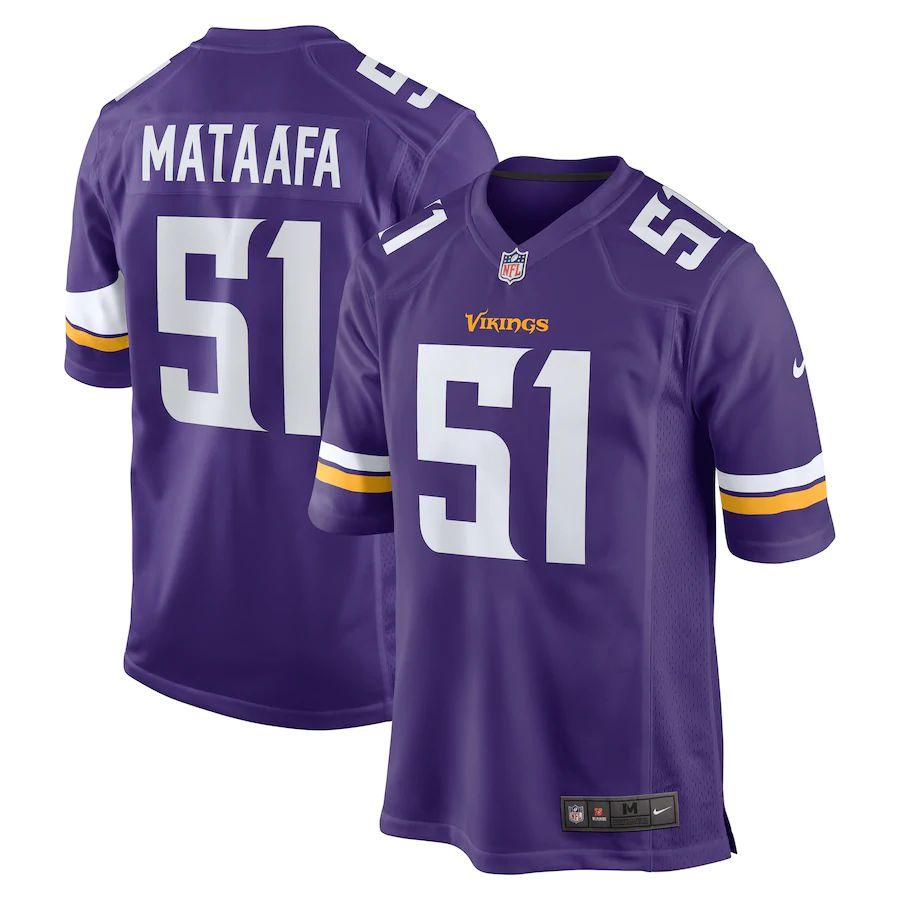 Men's Hercules Mata'afa Purple Player Limited Team Jersey
