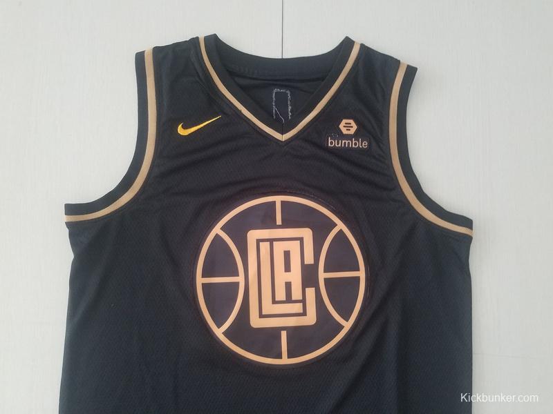 Paul George 13 Black Golden Edition Jersey