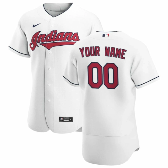 Men's White 2020 Home Authentic Custom Team Jersey