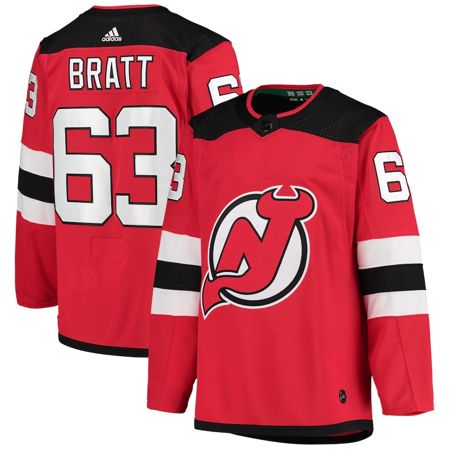 Youth Jesper Bratt Red Home Player Team Jersey