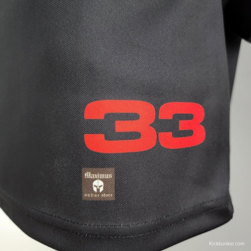 2022 F1 Red Bull Black Jersey #0001