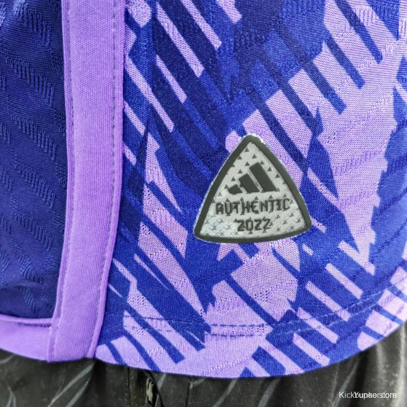 Player Version 3 Stars  Argentina Away Jersey