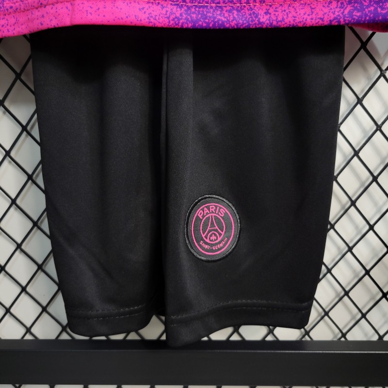 Retro 20-21 Kids PSG Paris Forth Pink Jersey