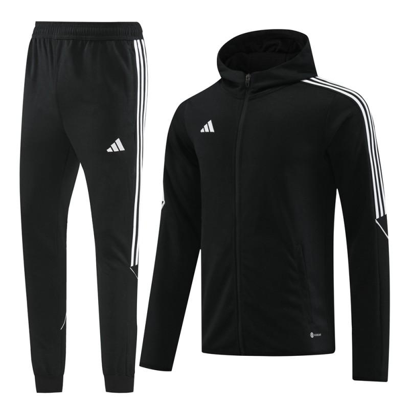 2024 Adidas Black Full Zipper HoodieJacket+Pants