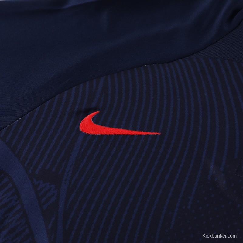 2024 Nike Navy Half Zipper Jacket+Pants