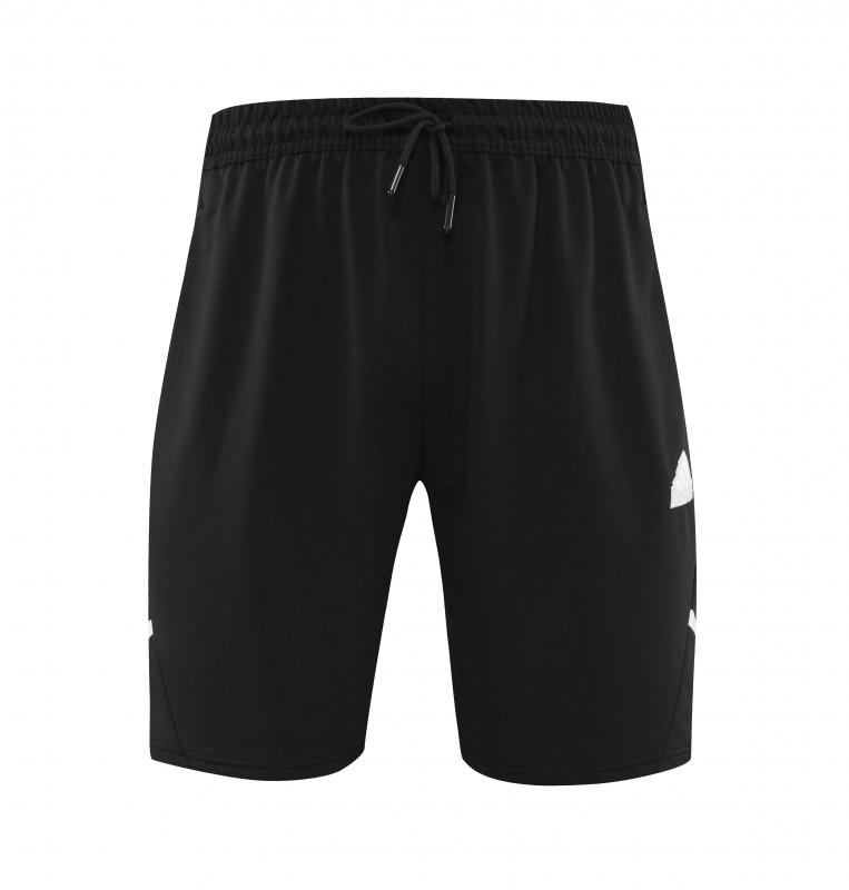 23/24 Adidas Black Cotton Short Sleeve Jersey+Shorts