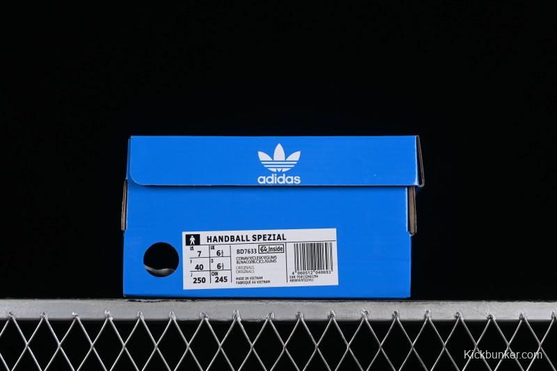 Adidas Handball Spezial Retro Casual Sneakers with Suede Upper and Classic Three Stripes - BD7633