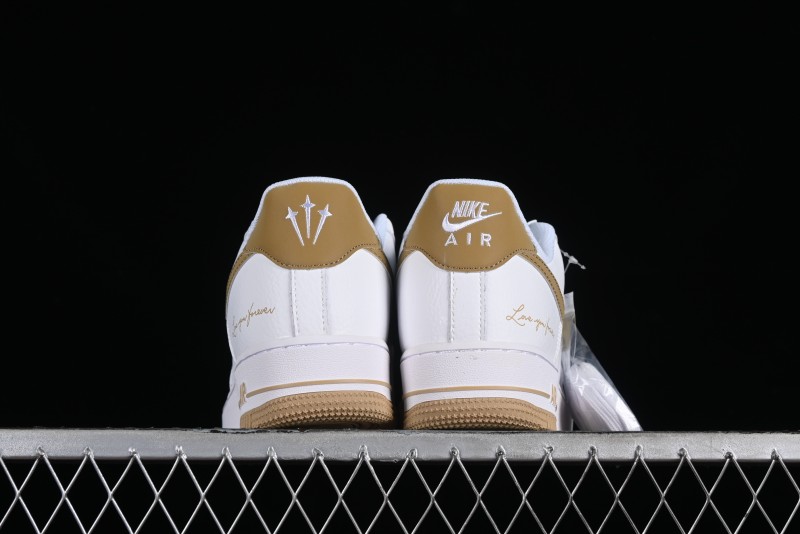 Nike Nocta x Nike Air Force 1 '07 Low "Certified Lover Boy" Khaki Classic Low-Top Casual Sneakers - LO1718-051