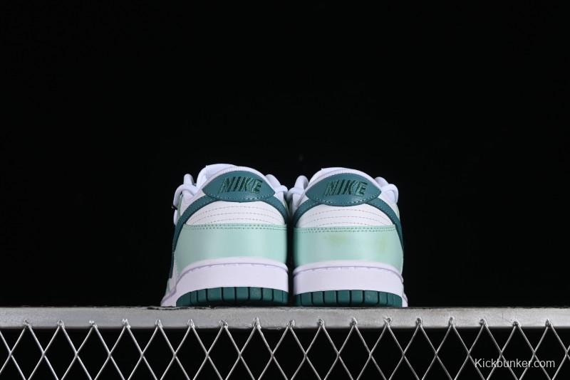 Nike SB Dunk Low White Green Skateboarding Shoes - FD9911-101