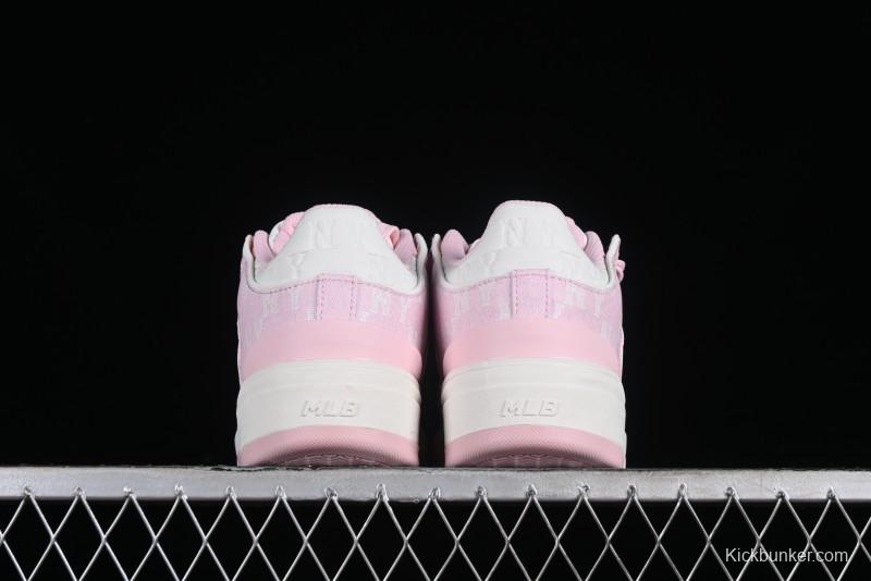 MLB NY Chunky Liner New York Yankees Velcro Print Logo Lightweight Platform Casual Sneakers - 3ASXCMM4N50PKS