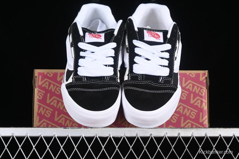 Vans Classics Knu Skool Cow Print Chunky Tongue Skate Shoes - VN0009QCB9P