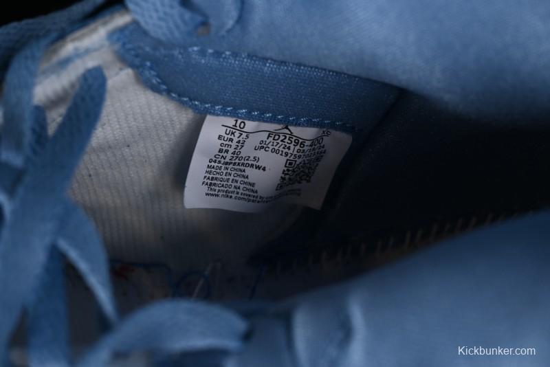 Nike Air Jordan 1 High OG "First in Flight" Basketball Shoes with UNC Blue and Yellow Accents - FD2596-400