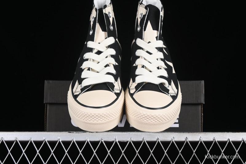 Converse All Star Lift High Top Platform Sneakers with Star Print - A09903C