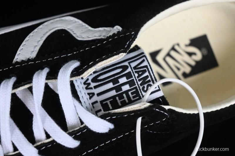 Vans Premium Sport 73 Classic Black & White Suede Low-Top Skate Shoes - VN000CR1BA2