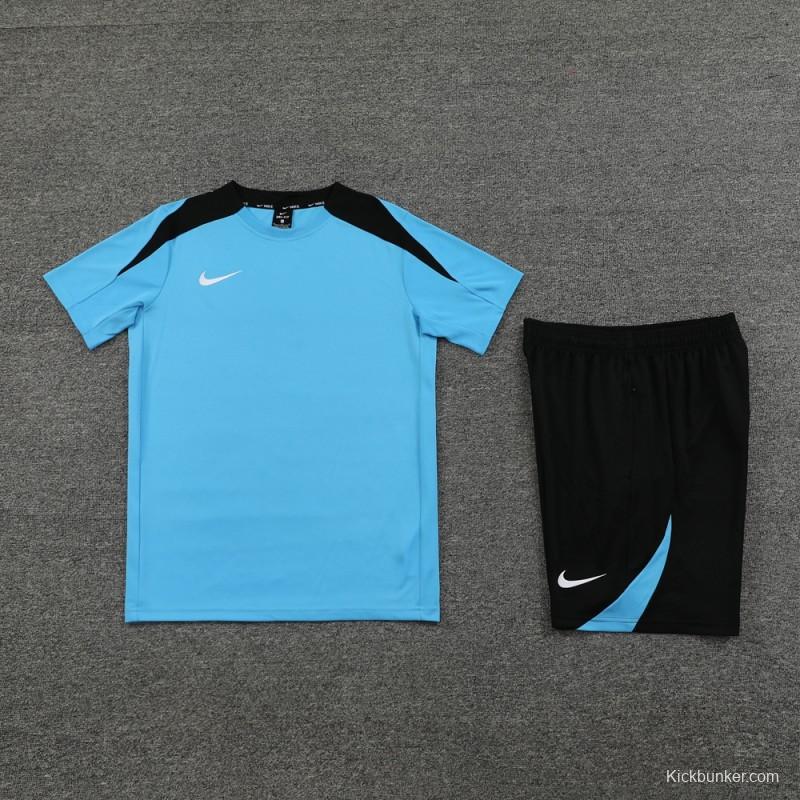24/25 Nike Blue/black Short Sleeve Jersey+Shorts