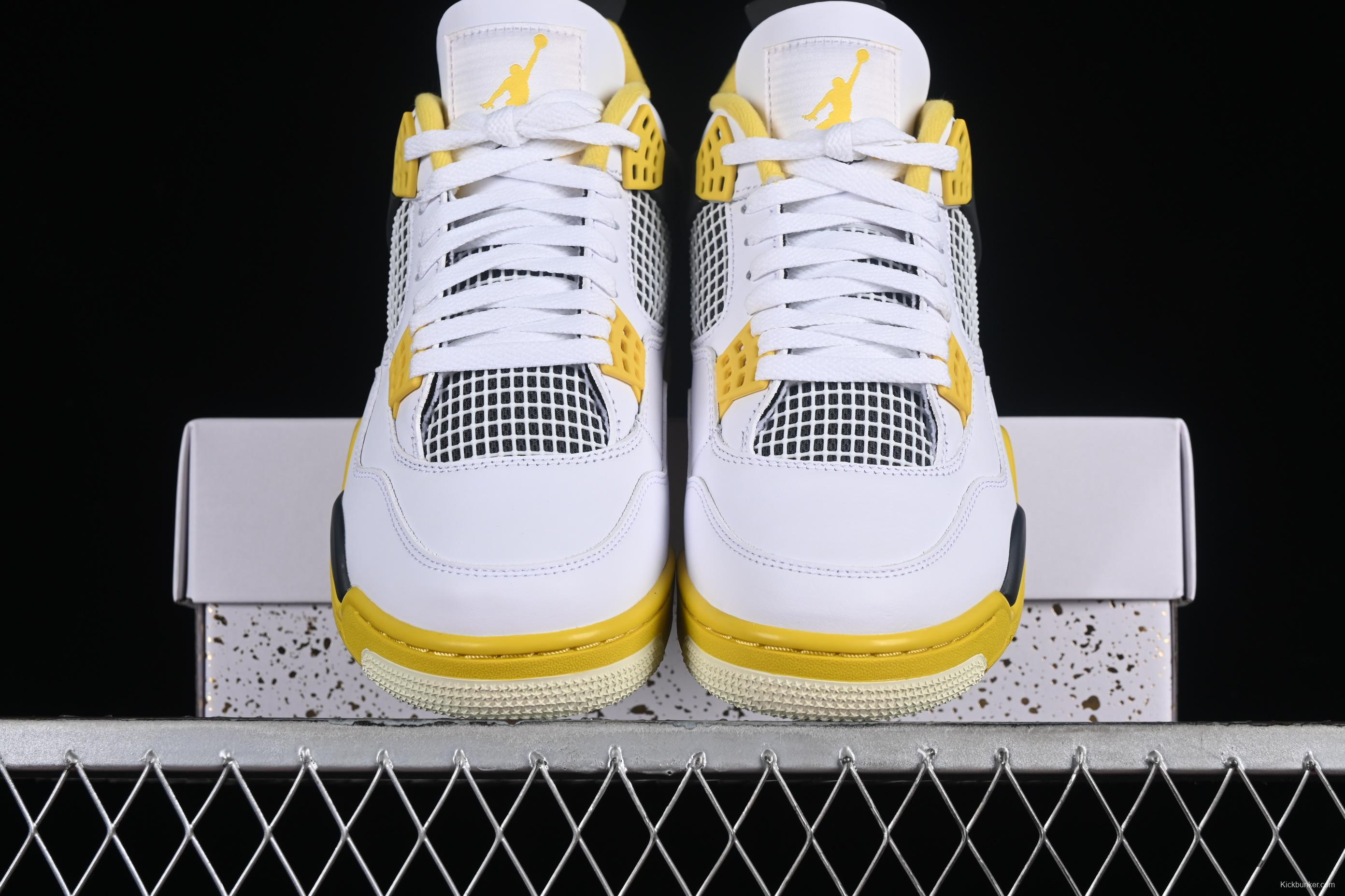 Nike Air Jordan 4 Retro Vivid Sulfur Sneakers - AQ9129-101