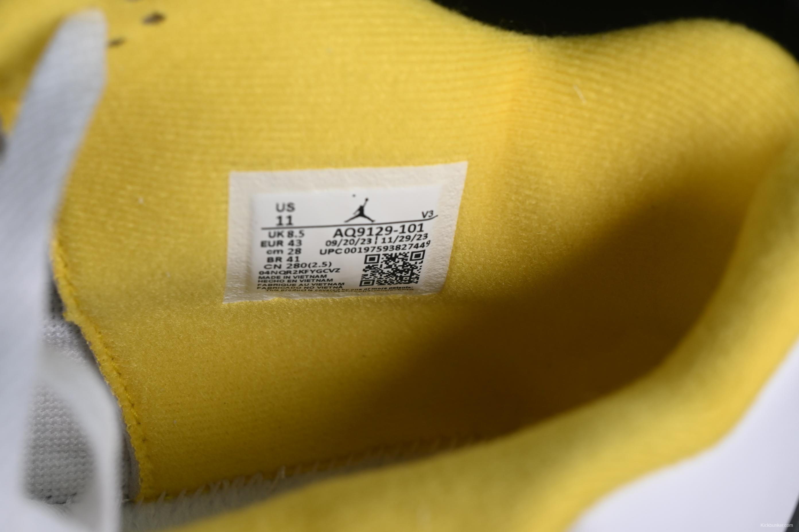 Nike Air Jordan 4 Retro Vivid Sulfur Sneakers - AQ9129-101