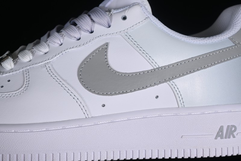 Nike Air Force 1 '07 Low Customized Anime Theme Gradient Grey Swoosh Casual Sneakers - FN0366-102