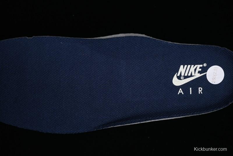 Nike Undefeated Air Force 1'07 Low Casual Sneakers in Deep Blue with Custom Leather and Reflective Details - UN2395-522