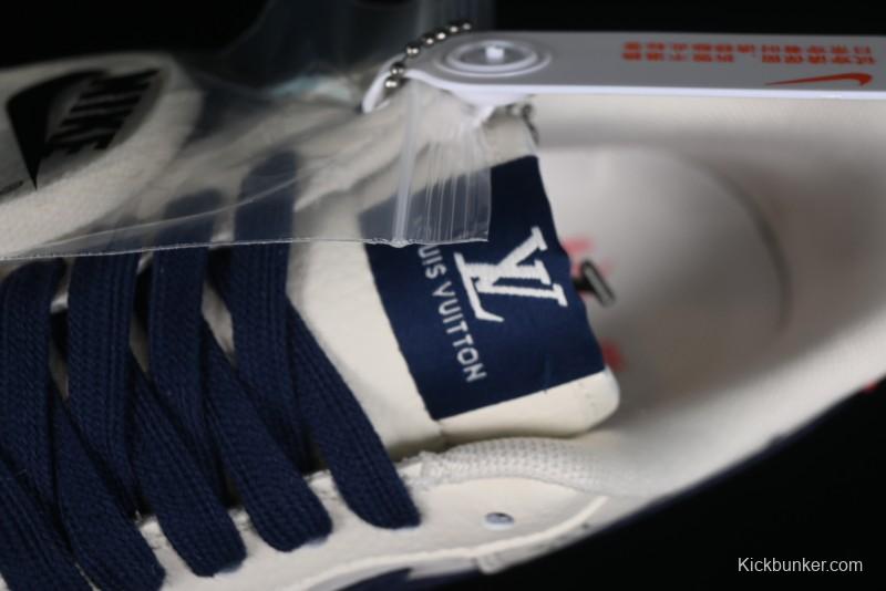 Nike Air Force 1 '07 Low LV Collaboration - Off White Navy Blue Casual Shoes CV1724-111