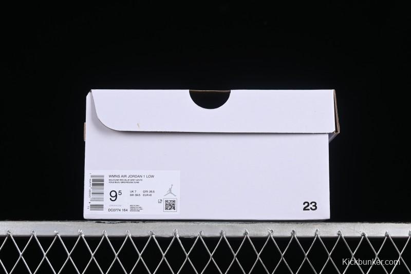 Nike Air Jordan 1 Low AJ1 White Blue Red Toe Casual Sneakers - DC0774-164