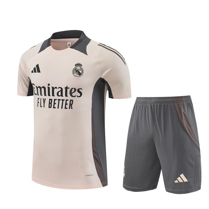 24/25 Real Madrid Pink Short Sleeve Jersey+Shorts