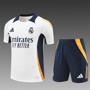 24/25 Real Madrid White Short Sleeve Jersey+Shorts