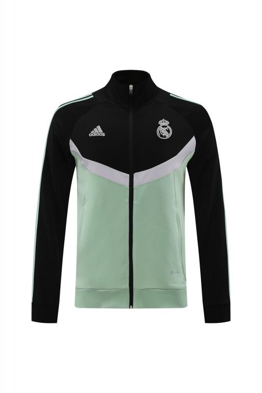 24/25 Real Madrid Green/Black Full Zipper Jacket +Long Pants