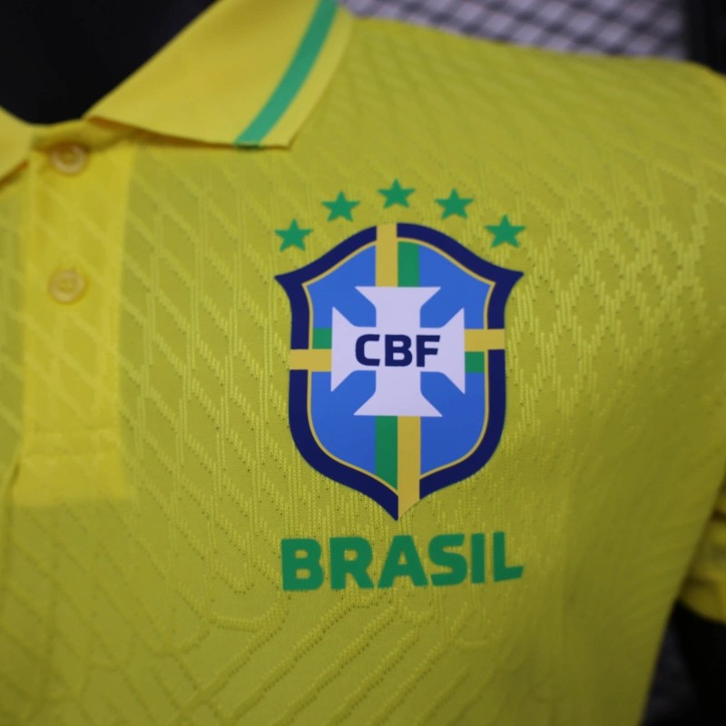 25/26 Player Version Brazil POLO Yellow Jersey