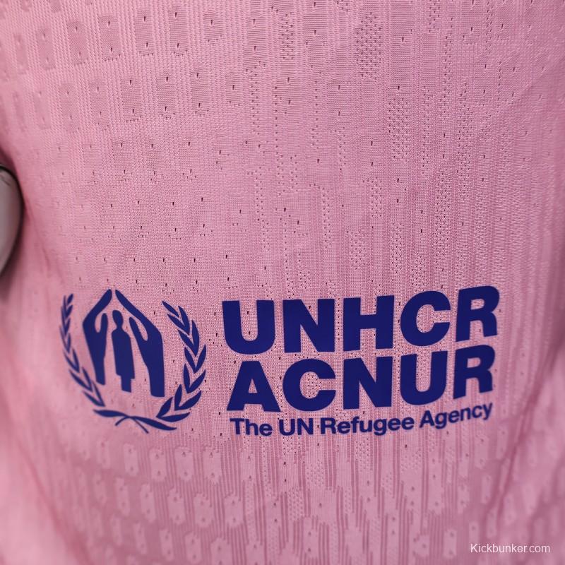 Player Version 25/26 FC Barcelona 125Th Anniversary Special Pink with Spotify Sponsor Jersey