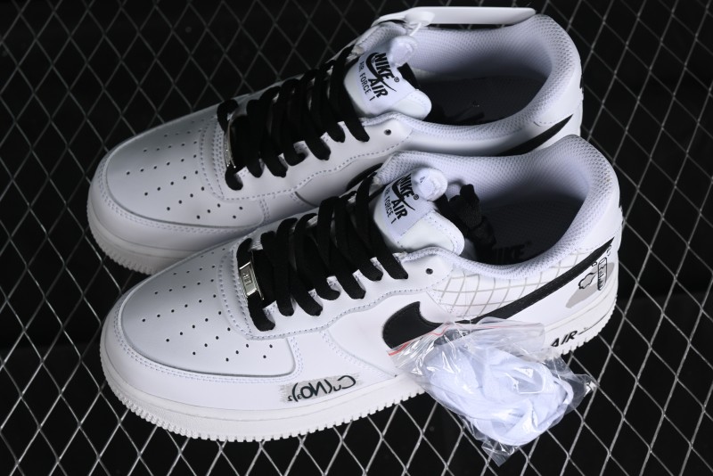 Nike Air Force 1 '07 Low Custom ID Graffiti Chemical Formula Casual Sneakers - AM0703-125