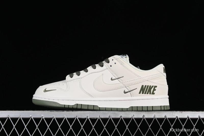 Nike SB Dunk Low Collaboration Triple Swoosh Military Green Colorway Low-Top Casual Skateboarding Shoes - NK5639-323