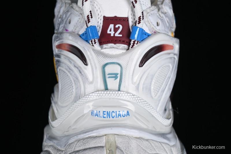 Balenciaga Runner Kith Four Color Retro Casual Sneakers - W3RBMU9754