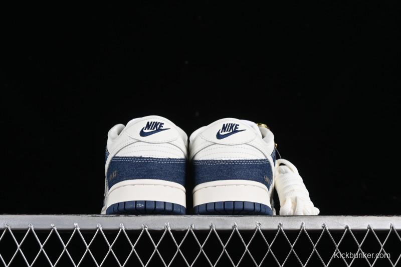 Nike SB Dunk Low Gucci Collaboration - Denim with Light Blue Swoosh Anniversary High-End Custom Low-Top Casual Sneakers - FC1688-141