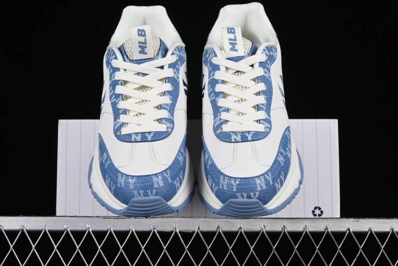 New York Yankees MLB Chunky Runner Denim Monogram Lightweight Casual Sneakers - 3ARNCRD4N50BLS
