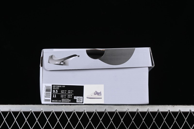 Nike Air Force 1 '07 Low "SHARK" Casual Sneakers with Full-Length Air Cushion - DB3301-220