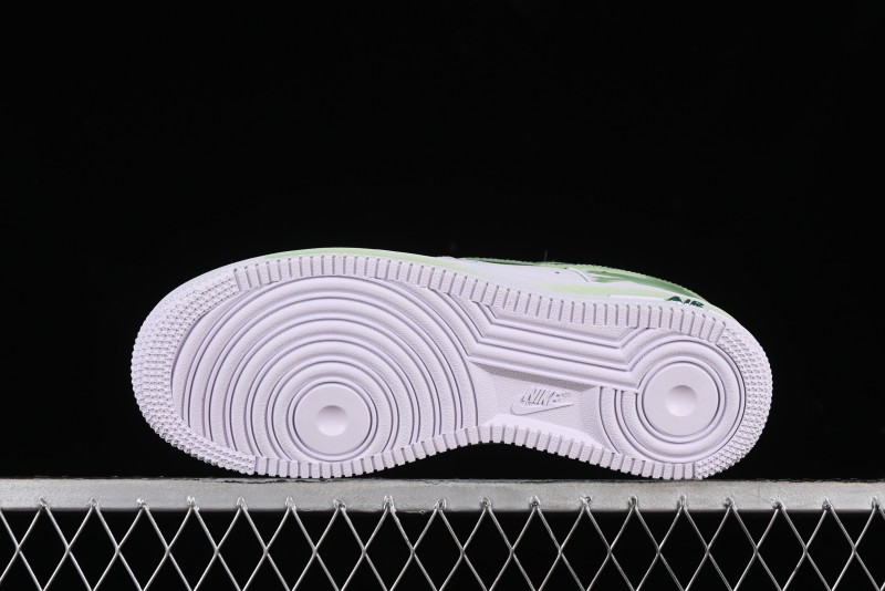 Nike Air Force 1 '07 Low Custom Hand-Painted Anime Theme with Swoosh Shadow and Strap - CW2288-111
