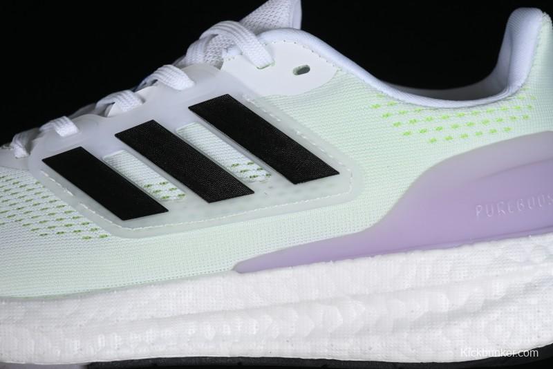 Adidas Pureboost 23 Running Shoes Lightweight Breathable with Full-Length BOOST Cushion - IF2398
