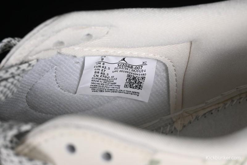 Nike Air Jordan 1 Low OG SP Travis Scott x Fragment Design LV Washed Blue Denim Casual Sneakers - SJ2068-007