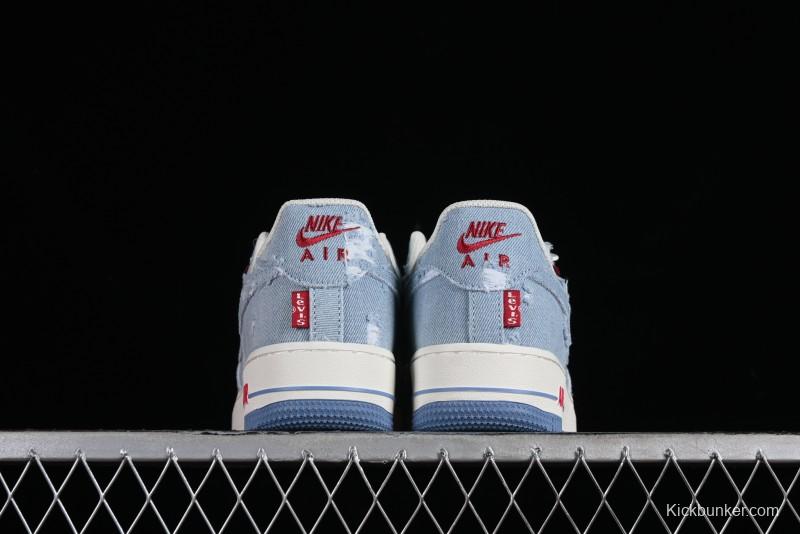 Levi's x Nike Air Force 1 '07 Low Denim Casual Sneakers - CH2211-168