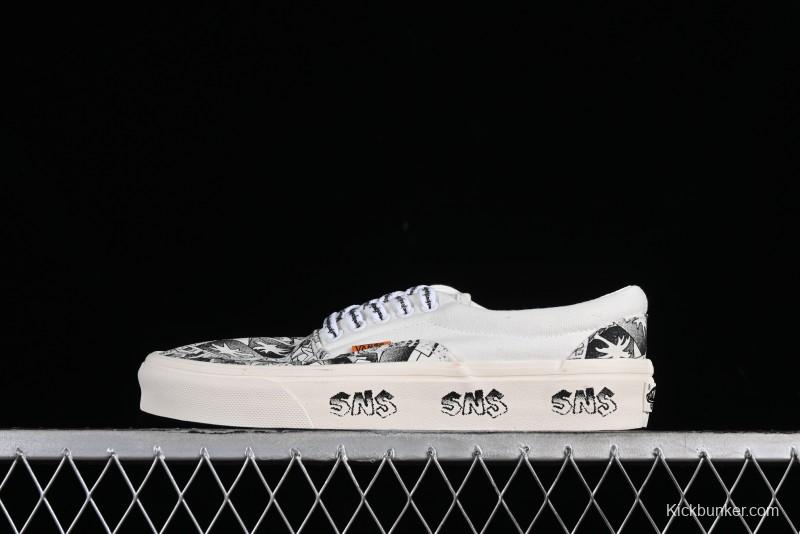 Vans OG Classic Slip-On LX & OG Era LX Sneakersntuff LA Graffiti Collaboration Low-Top Skate Shoes - VN000EYEBPJ