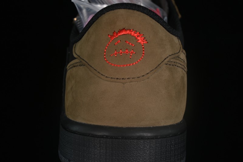 Nike Travis Scott x Air Jordan 1 Low OG AJ1 Reverse Swoosh Sneakers - DM7866-202