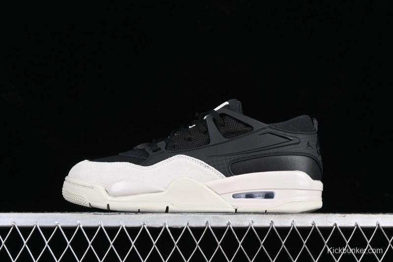 Nike Air Jordan 4 Remastered Sneakers in Black, Light Bone, and Dark Gray - FQ7939-001