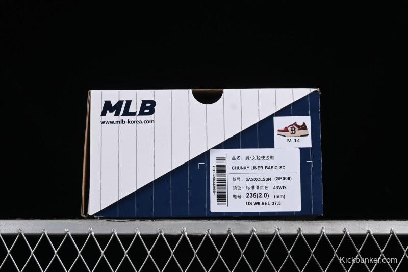 MLB Chunky Liner Basic New York Yankees Thick Platform Casual Sneakers with 6cm Height Increase - 3ASXCLS3N43WIS