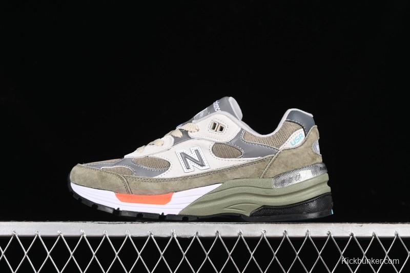New Balance Made In USA M992 Series Classic Retro Casual Running Shoes - M992WT