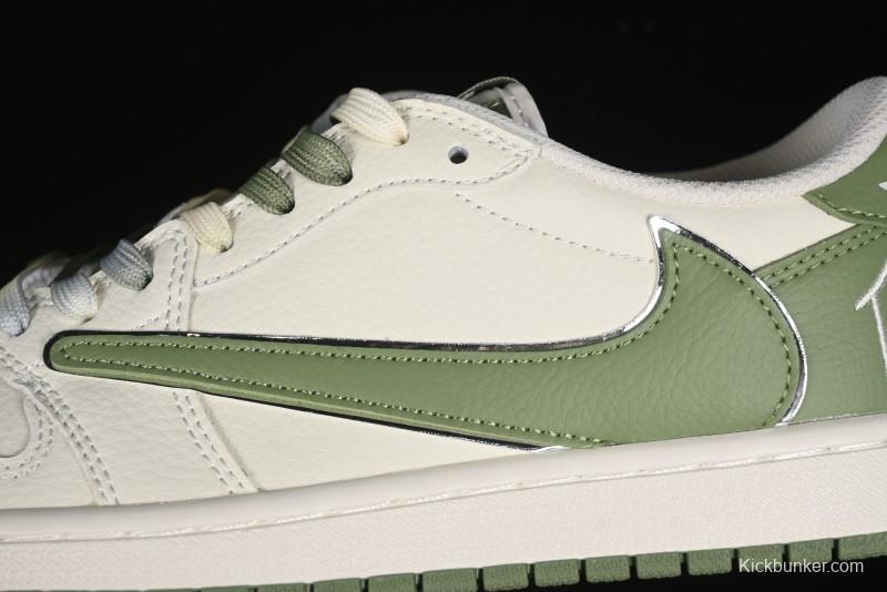 Nike Travis Scott x Fragment Design x Air Jordan 1 Low OG SP AJ1 Low Top Casual Sneakers - DM7866-019