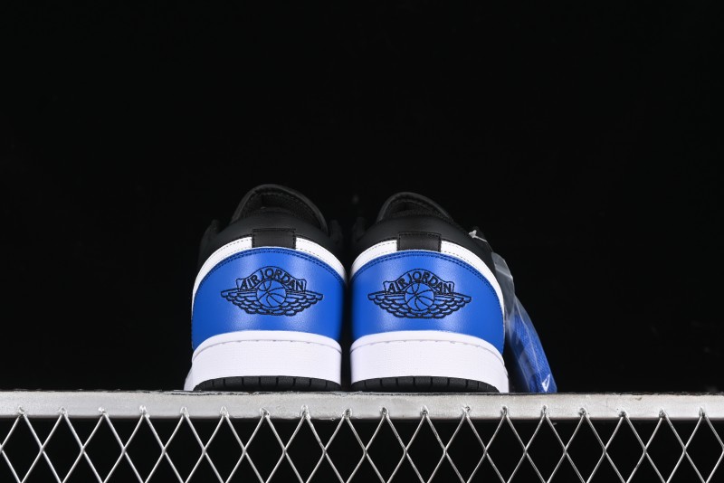 Nike Air Jordan 1 Low Retro Basketball Shoes in Black/Blue - 553558-042